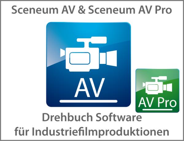 Drehbuch Software für Industriefilmer Sceneum AV und Schenem AV Pro für Mac und Win XP, 7 & 8