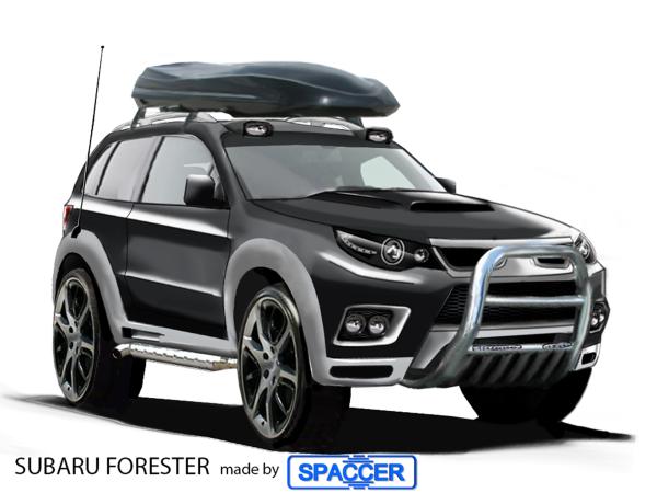 Familienauto Subaru Forester wird dank Spaccer- Höherlegungssystem zum Offroader