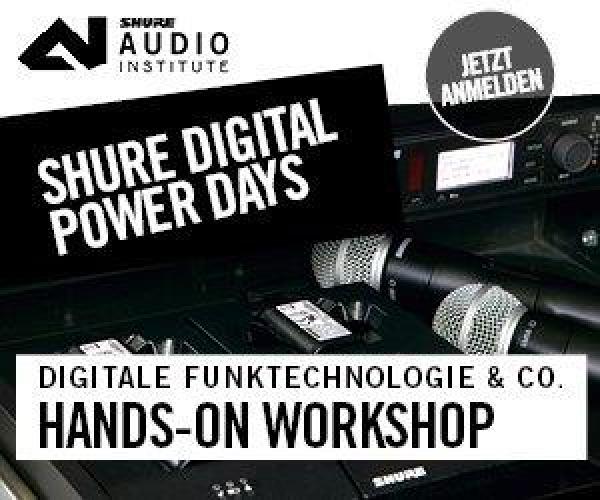 Shure Digital Power Day 08.11.2016 in Kooperation mit Weichhart Licht + Ton