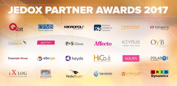 Jedox gibt Gewinner des "2017 Partner of the Year Award" auf dem Jedox Global Partner Summit bekannt