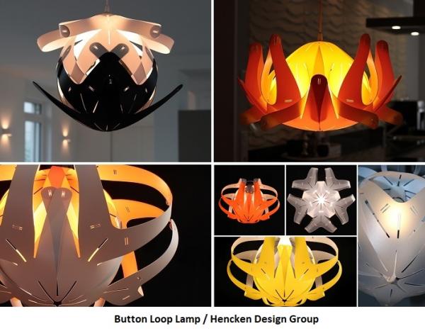 Button Loop Lamp: Design-Lampe mit über 100 Form-Varianten von Colani-Schüler Claus Hencken