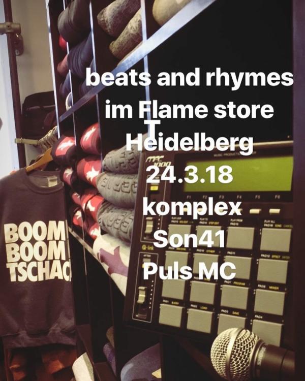 Beats & Rhymes mit Mr. Mar (Stieber Twins) am 24.03. im The Flame Sneaker Store , Heidelberg
