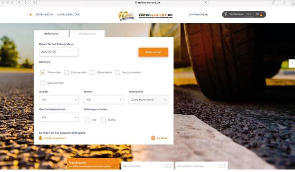  Reifenkauf: B2C-Plattform Reifen-vor-Ort als Alternative zu Onlineshops