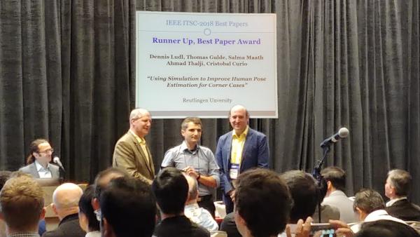 Informatiker aus Reutlingen gewinnen auf US-Konferenz Paper Award für Intelligente Verkehrssysteme
