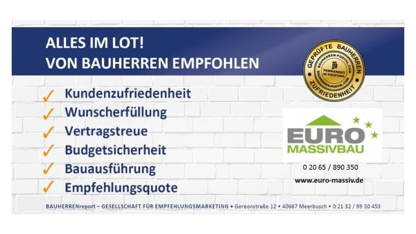 Euro Massiv Bau GmbH: Seit Jahren Bestätigung der Qualitätsphilosophie