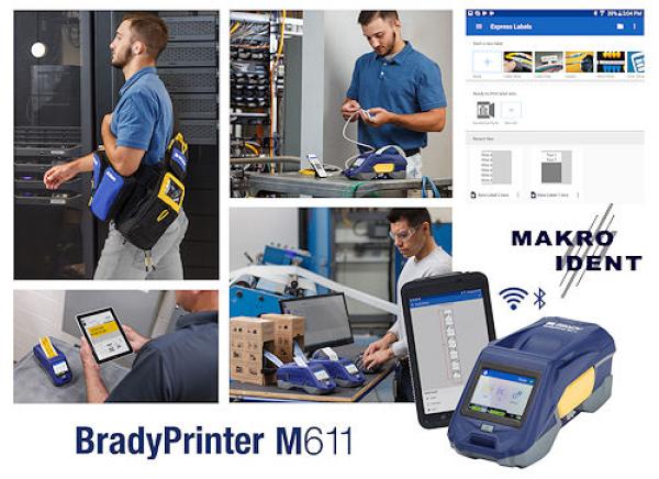 Brady M611: Mobiler Etikettendrucker  für die Kabelkennzeichnung