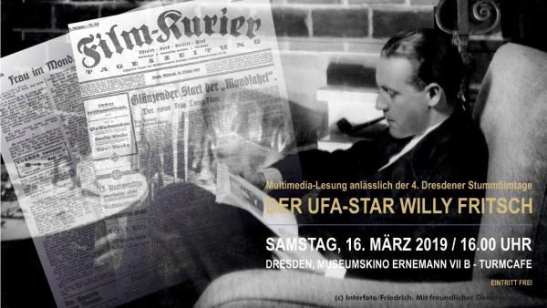 Der Ufa-Star Willy Fritsch. Multimedia-Lesung bei den Dresdener Stummfilmtagen