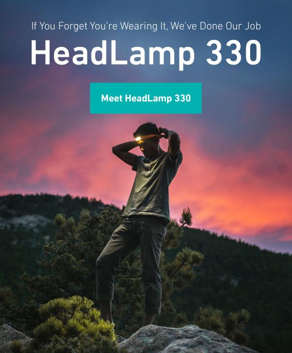 Erleuchtend - Biolites Stirnlampe "HeadLamp 330" ist ein Hightech-Leichtgewicht