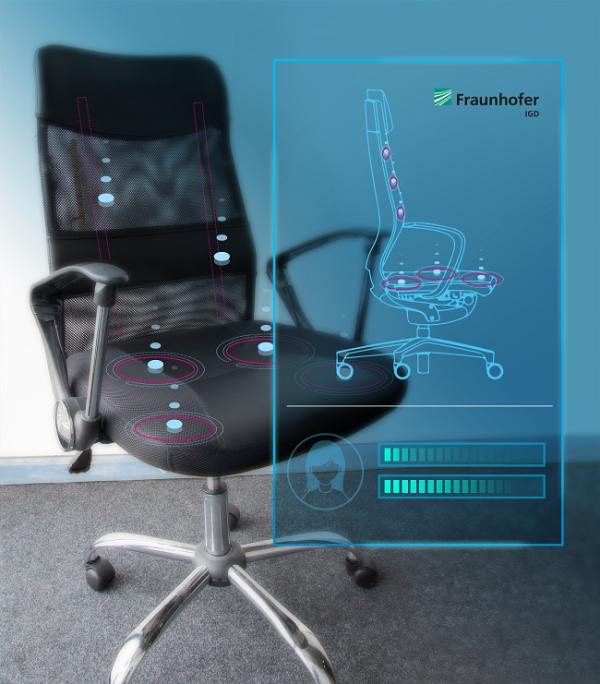 DMEA 2019 - Fraunhofer IGD: Intelligenter Stuhl fördert gesundes Sitzen