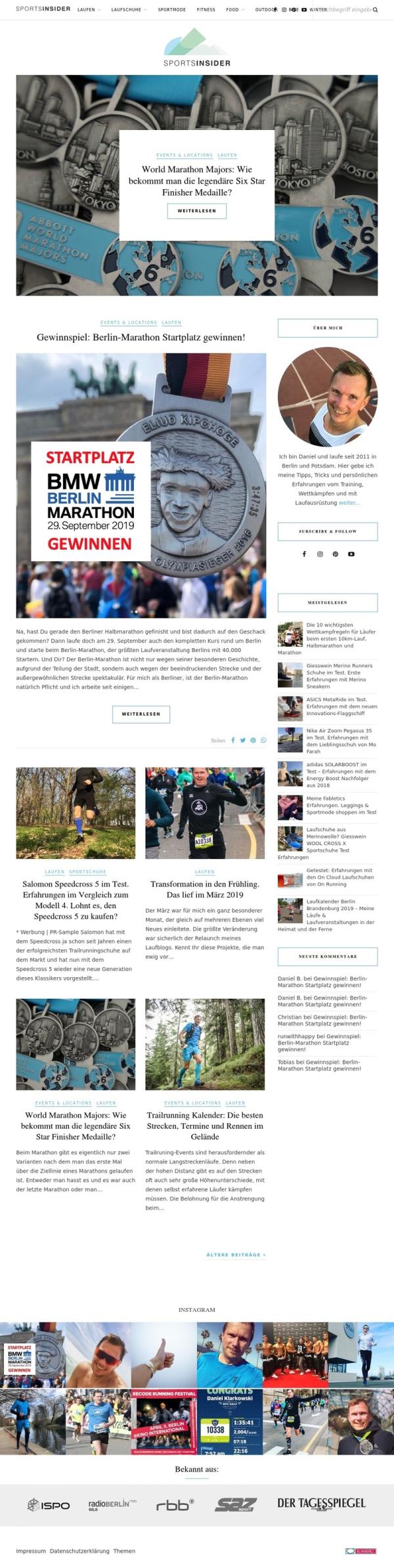 Relaunch: Größter Blog für Laufen und Lauftraining in Berlin jetzt richtig schnell