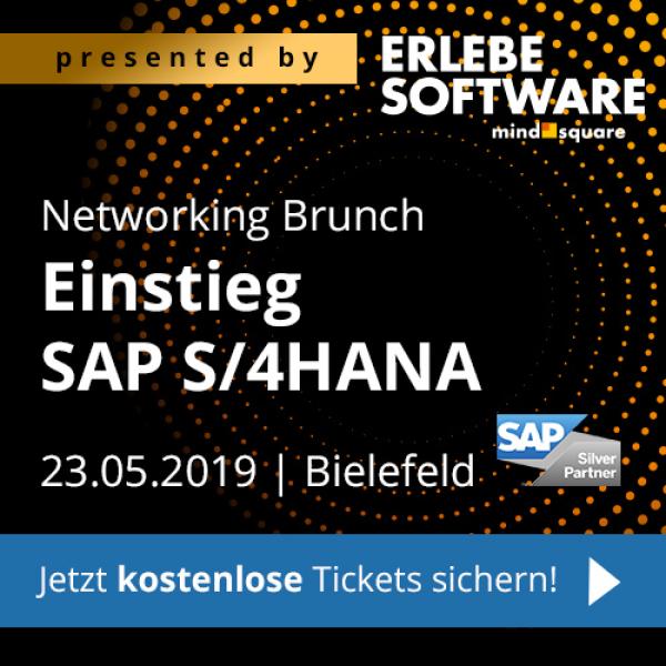 Networking Brunch "Einstieg SAP S/4HANA" in Bielefeld