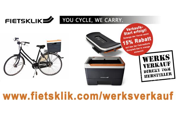 Fietsklik bietet innovatives Premium-Zubehör für das Fahrrad mit einmaligem Werksverkauf