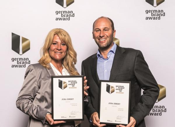 Zweifacher German Brand Award 2019 für JURA DIREKT 