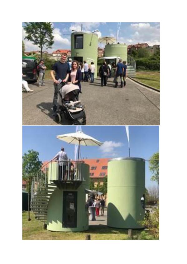 MITTWOCH: 19. Juni 2019: Aufstellung der 11 Hoteltürme im Stadthafen Neustrelitz