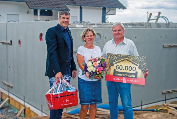 glatthaar-fertigkeller: Wohnkeller in Rheinland-Pfalz ist 60.000stes Objekt des Marktführers im Kellerbau