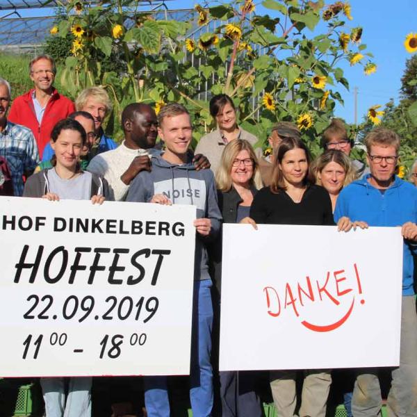 Hoffest Hof Dinkelberg mit Verlosung eines Publikumspreises "Danke 2019"