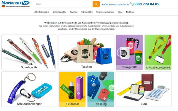 Website-Relaunch beim Werbeartikel-Anbieter National Pen