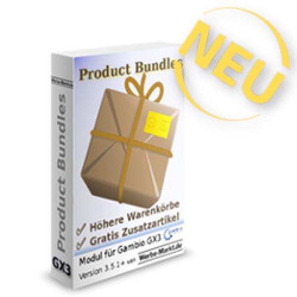 Product Bundles Erweiterung für Shopsoftware Gambio veröffentlicht