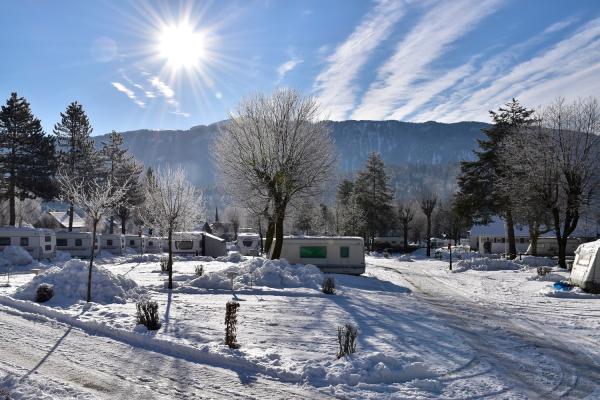 Camping-Winter bei Schluga im Kärntner Gailtal