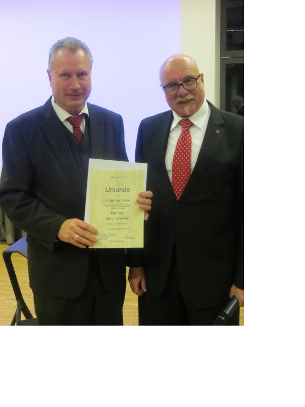 IfKom: Castrop-Rauxeler Heinz Leymann wurde für 40-jährige IfKom-Mitgliedschaft geehrt