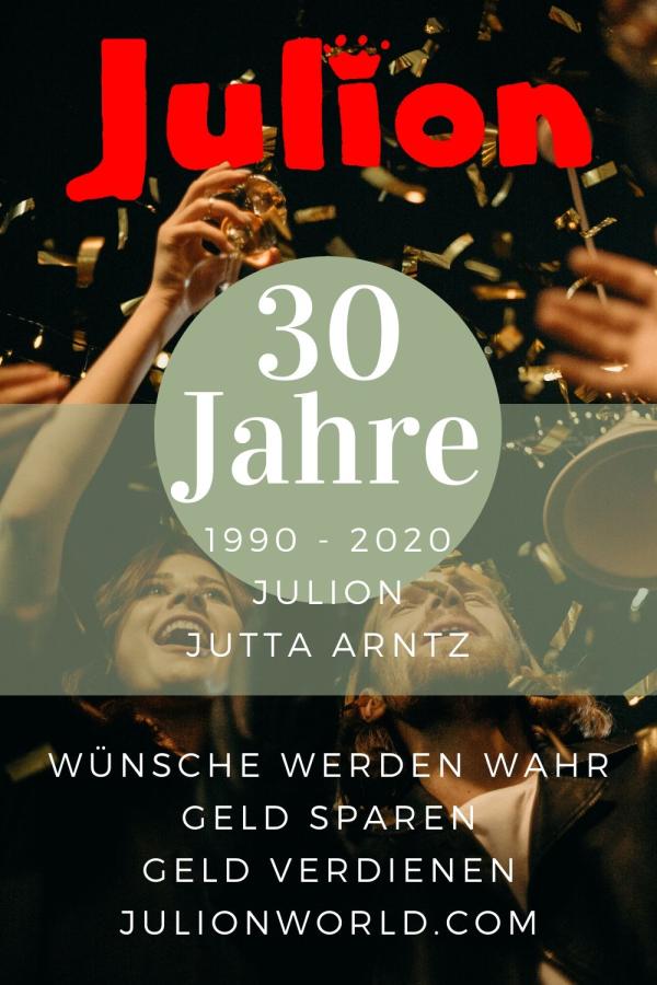 30 Jahre JULION - 1990-2020 - Das Spar- & Vergleichsportal & Blitz Marketing: Das Marketing System