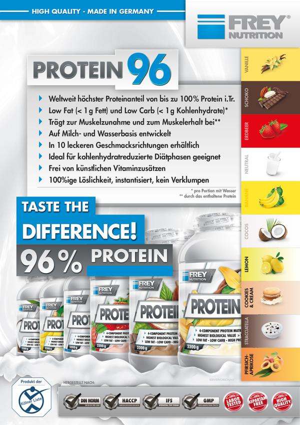 PROTEIN 96 | Weltweit höchster Proteinanteil von 96 % (i.Tr.)