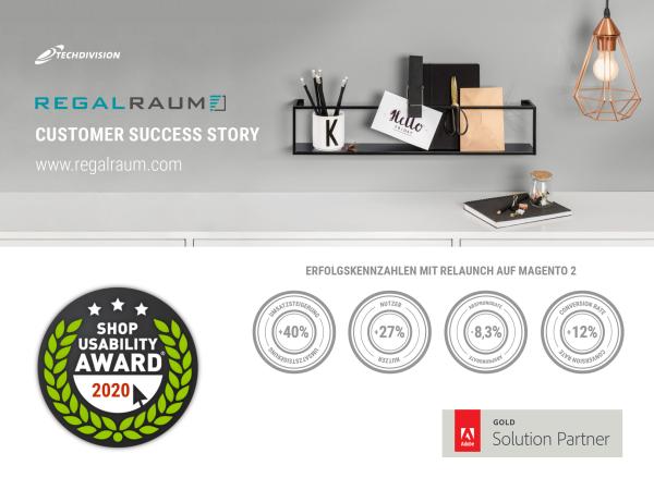 TechDivision gewinnt mit REGALRAUM erneut Shop Usability Award