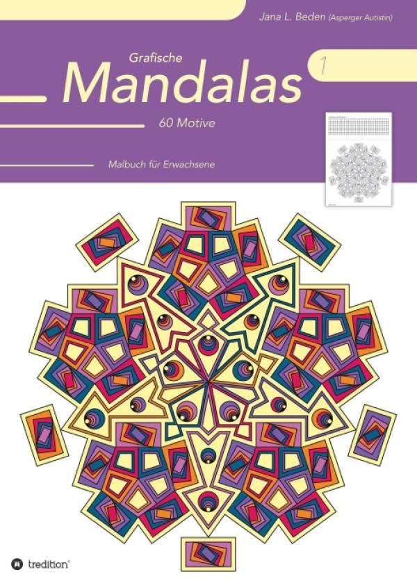 Grafische Mandalas 1 - Kreatives Malbuch für Erwachsene