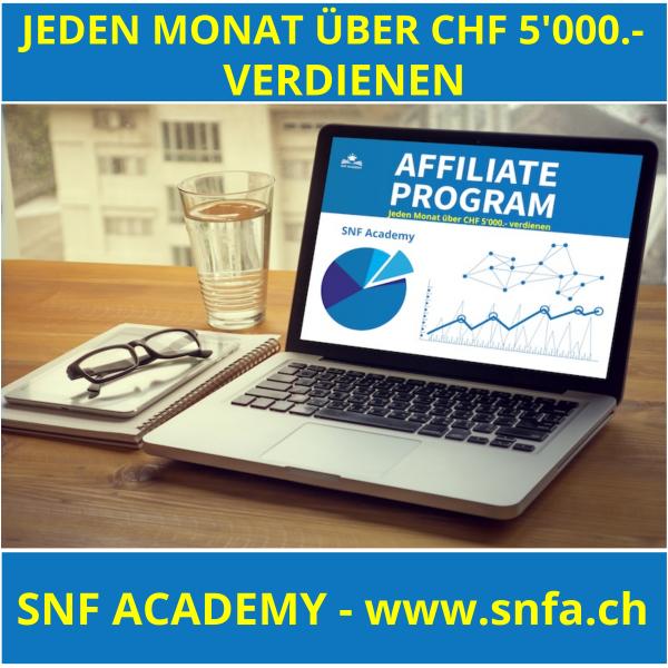 Affiliate Programm SNF Academy Schweiz 