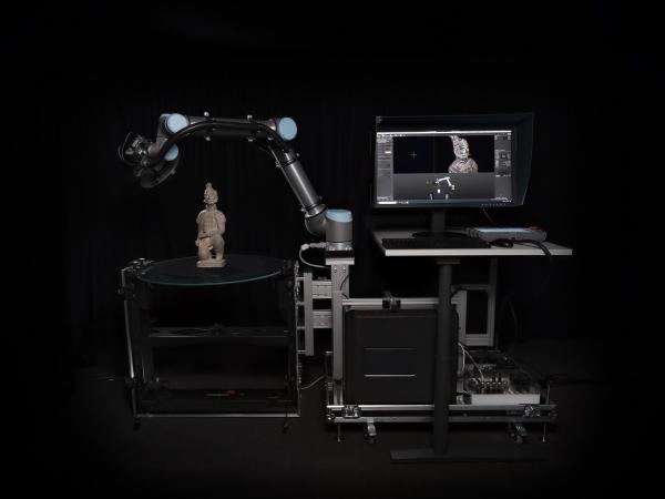Fraunhofer IGD entwickelt Roboterarm, der eigenständig Kulturgüter in 3D scannt und kooperiert mit Phase One