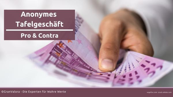 Gold, Silber und Diamanten anonym kaufen: Möglichkeiten, Grenzbeträge, Vor- und Nachteile