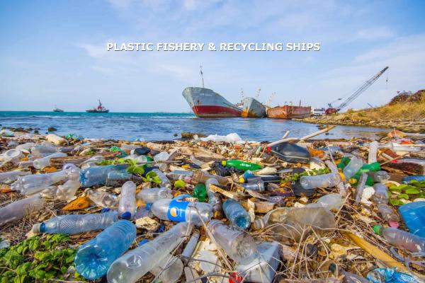 Das Gewächshausschiff, Recyclingschiff und Plastikfischerei-Projekt zeigen innovative Lösungen