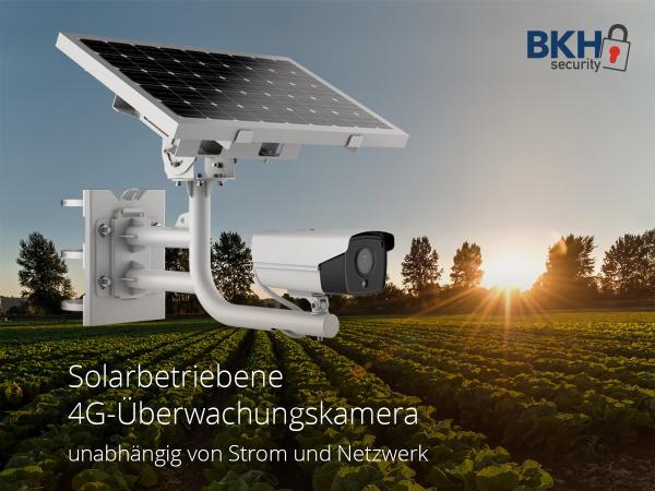 Überwachungskamera in 4G mit Solarenergie
