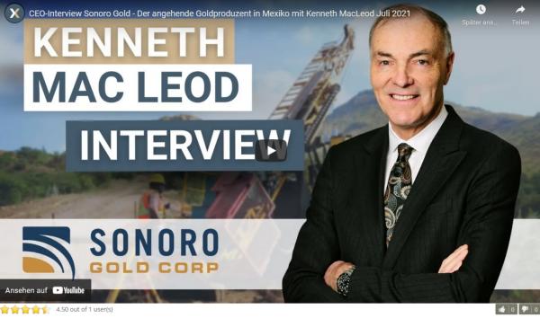 CEO-Interview mit dem angehenden Goldproduzenten Sonoro Gold