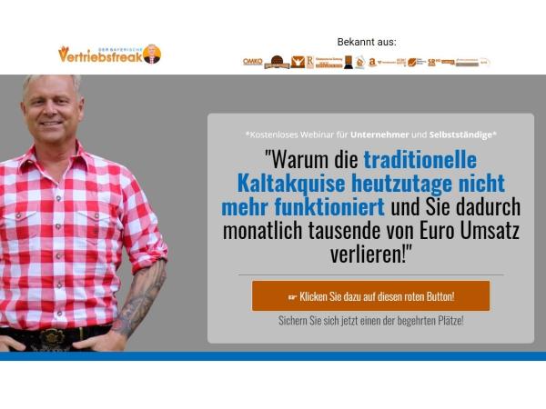 Webinar von Uwe Rieder, der bayerische Vertriebsfreak: "Warum die Kaltakquise nicht mehr funktioniert!"