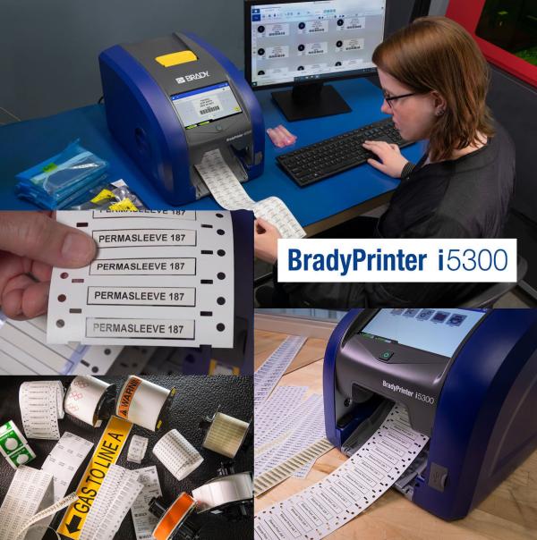 Mit dem Etikettendrucker Brady i5300 Kabelbäume kennzeichnen