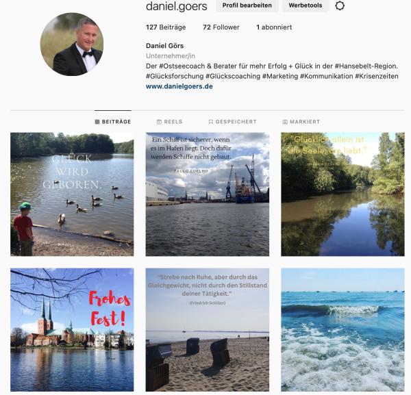 Neu: Instagram-Account vom Ostsee-Coach und Berater Daniel Görs