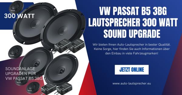 VW Passat B5 3BG Lautsprecher 300 Watt Sound Upgrade