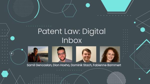 Master Studierende der Hochschule Reutlingen entwickeln digitale Inbox für Patentanwälte