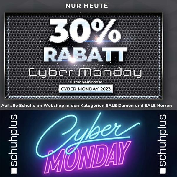 Cyber Monday bei Europas Marktführer für XL-Schuhe, schuhplus, mit exklusiven Rabatten