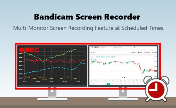 Bandicam enthüllt revolutionäre Bildschirmaufnahme-Funktion für mehrere Monitore zu festgelegten Zeiten