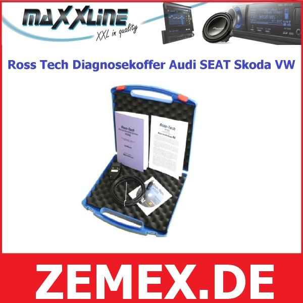 ZEMEX bietet qualitativ hochwertiges Motor Diagnose OBD2 Gerät von Ross Tech im Koffer.