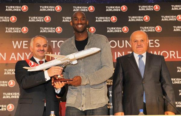 US-Basketballstar Kobe Bryant für Turkish Airlines in Istanbul