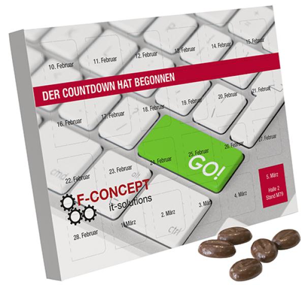 Eskalierte Werbung mit Countdown Kalendern