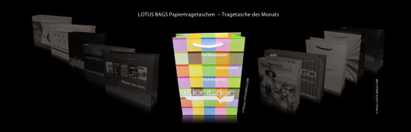 LOTUS BAGS Papiertragetaschen – Tragetasche des Monats "Kientzler"