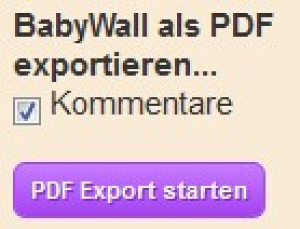 Babytagebuch jetzt mit neuer Export-Funktion