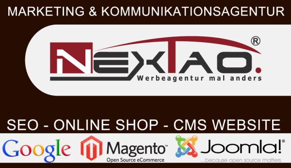 Magento Shop & Joomla CMS von NexTao Marketing & Kommunikationsagentur.