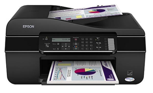 Kompakter 4-IN-1-Drucker mit passenden Tintenpatronen, der Epson Stylus Office BX305F