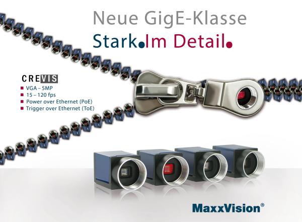 GigE Vision Industriekameras mit neuem Feature 'Trigger over Ethernet'