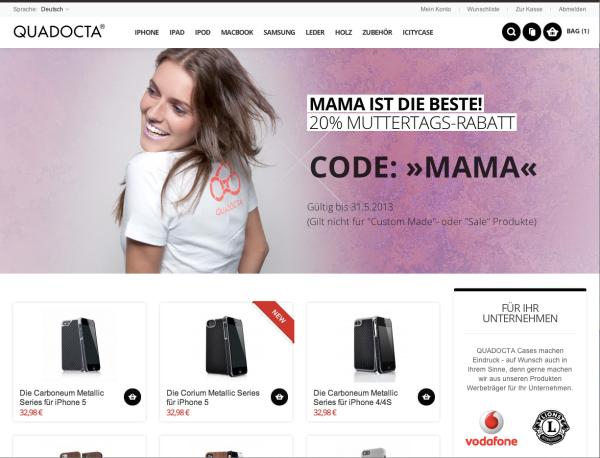 quadocta.com trägt ein neues Gewand - Kein Pixel blieb auf dem Anderen
